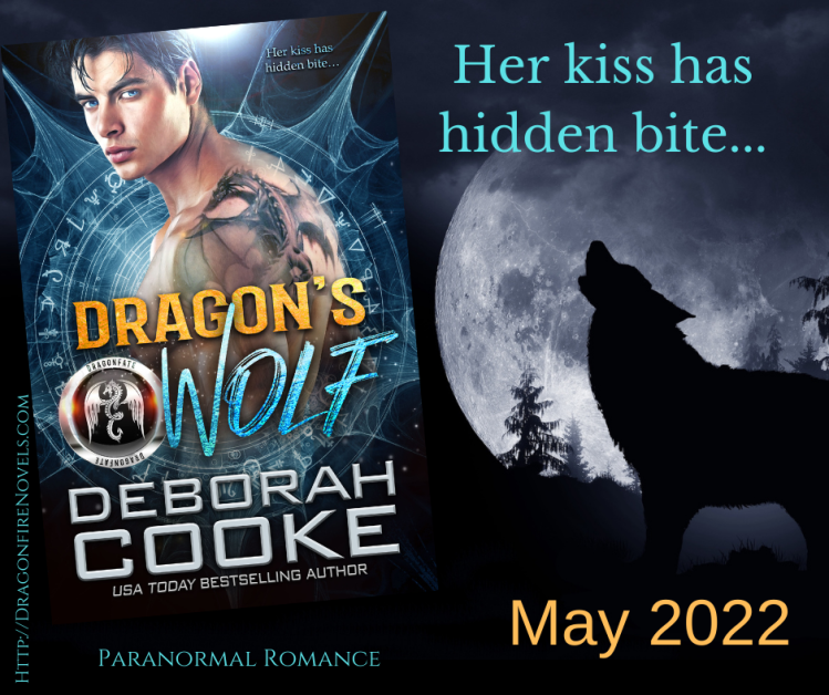 Dragon's Wolf, book five of the DragonFate series of paranormal romances featuring dragon shifter heroes by Deborah Cooke